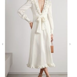 NWT Alessandra Rich Ivory Midi Dress